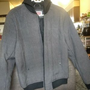 Levi's Men's grey jacket with hood